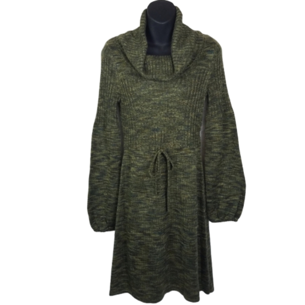 Cowl Neck Sweater Dress